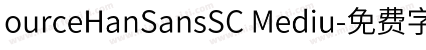 ourceHanSansSC Mediu字体转换